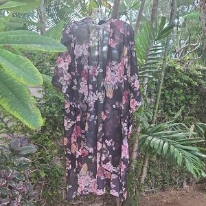 RACHEL Rachel Roy Floral Swim Cover-Up